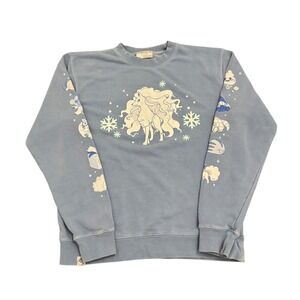 Pokemon Center x Omocat Ice Type Crewneck Sweatshirt Blue Graphic Winter Anime